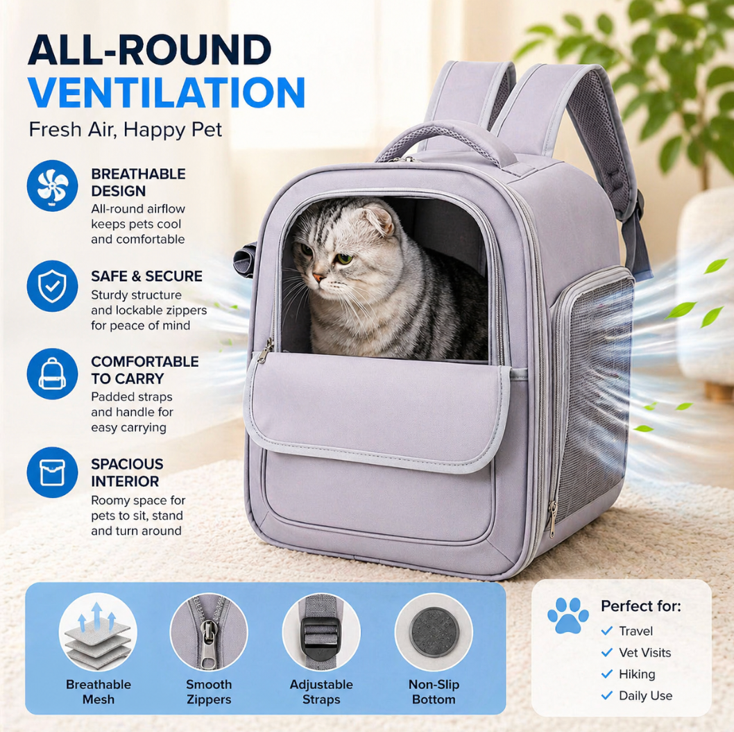 Large Cat Travel Carrier Bag