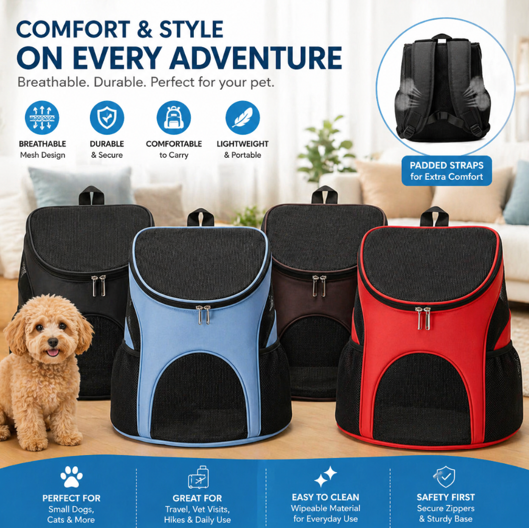 Pet Carrier Backpack for Dogs & Cats