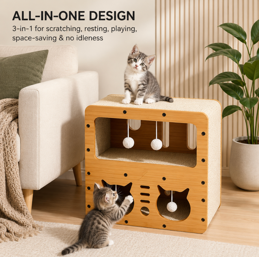 Double-Layer Cat Scratcher Sofa