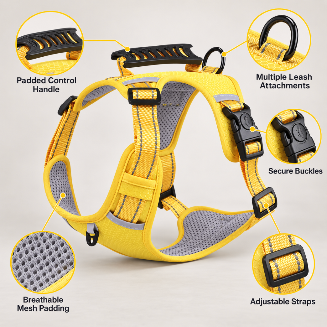 Breathable No-Pull Dog Harness