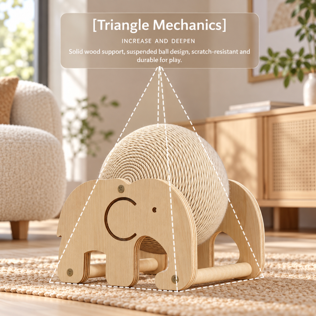 Ferris Wheel Sisal Cat Scratching Ball