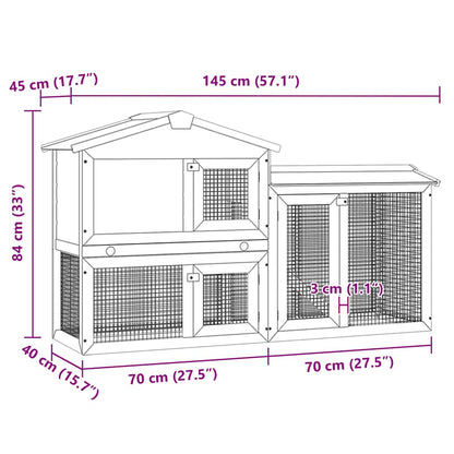 Large Outdoor Bunny Cage