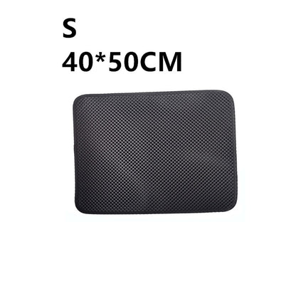 Double-Layer Cat Litter Mat