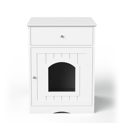 Wooden Cat Litter Box Enclosure