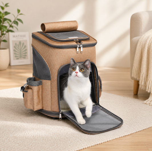 Portable Folding Trolley Pet Backpack