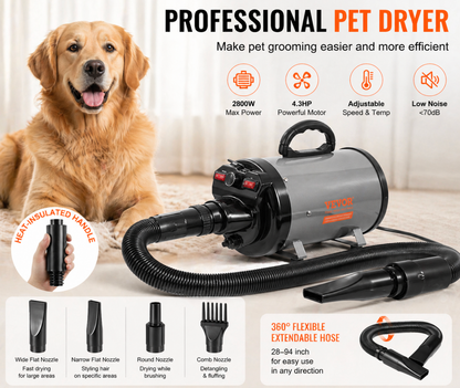 High-Velocity Dog Dryer