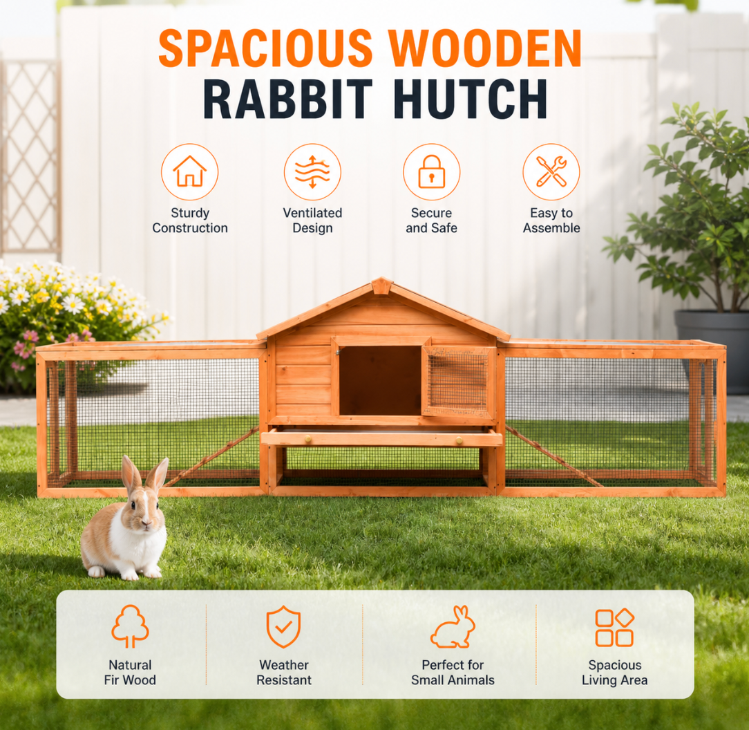 Rabbit Hutch 310x Pine & Fir Wood