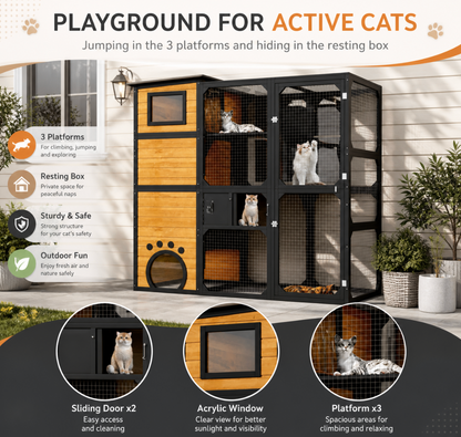 4 Tiers Cat Enclosure