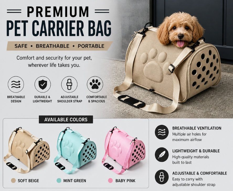Pet Carrier Bag for Dogs