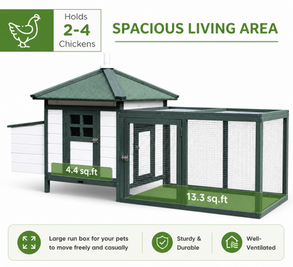 Outdoor Wooden Chicken Coop