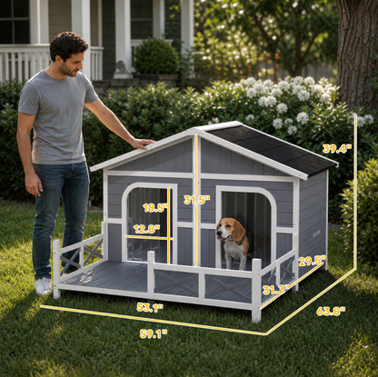Outdoor Wooden Dog House