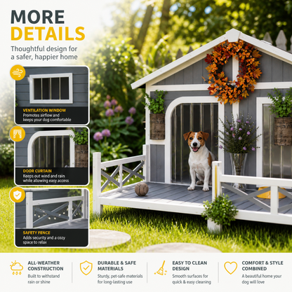 Outdoor Wooden Dog House