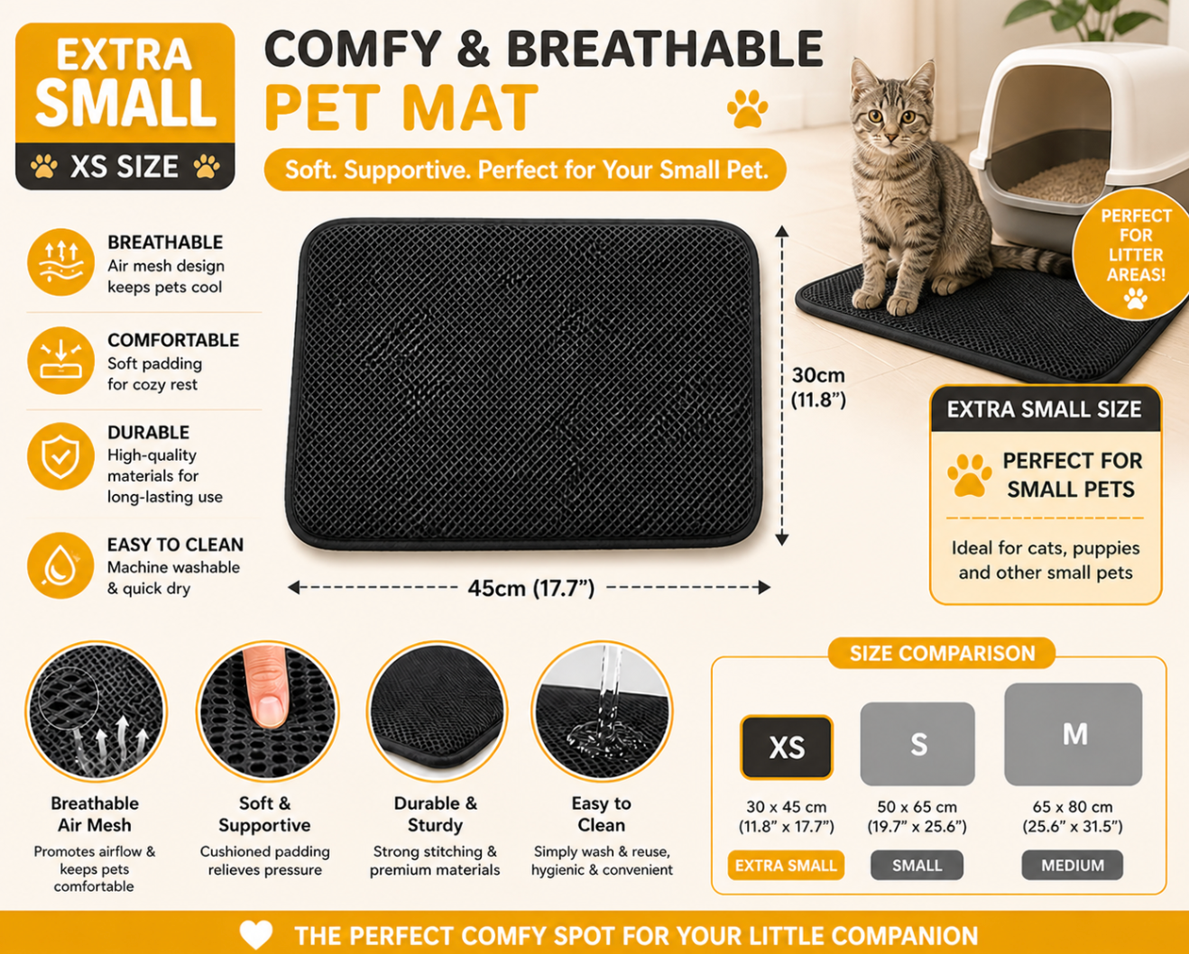 Double-Layer Cat Litter Mat