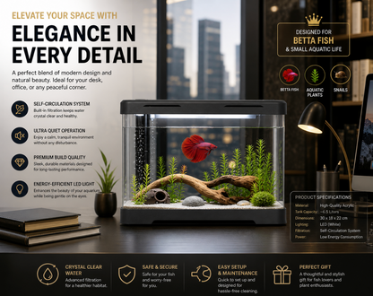 Elite ClearView Acrylic Fish Tank