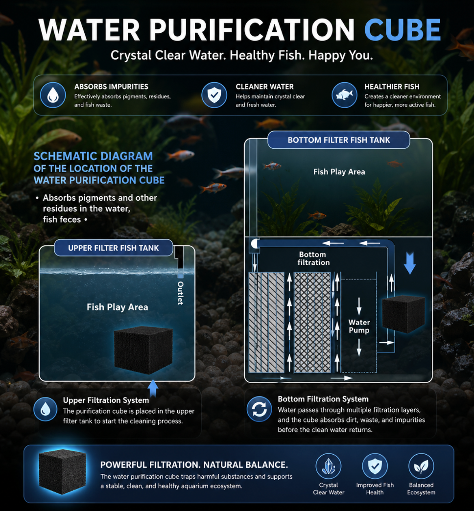 Fish Tank Water Purification Cube