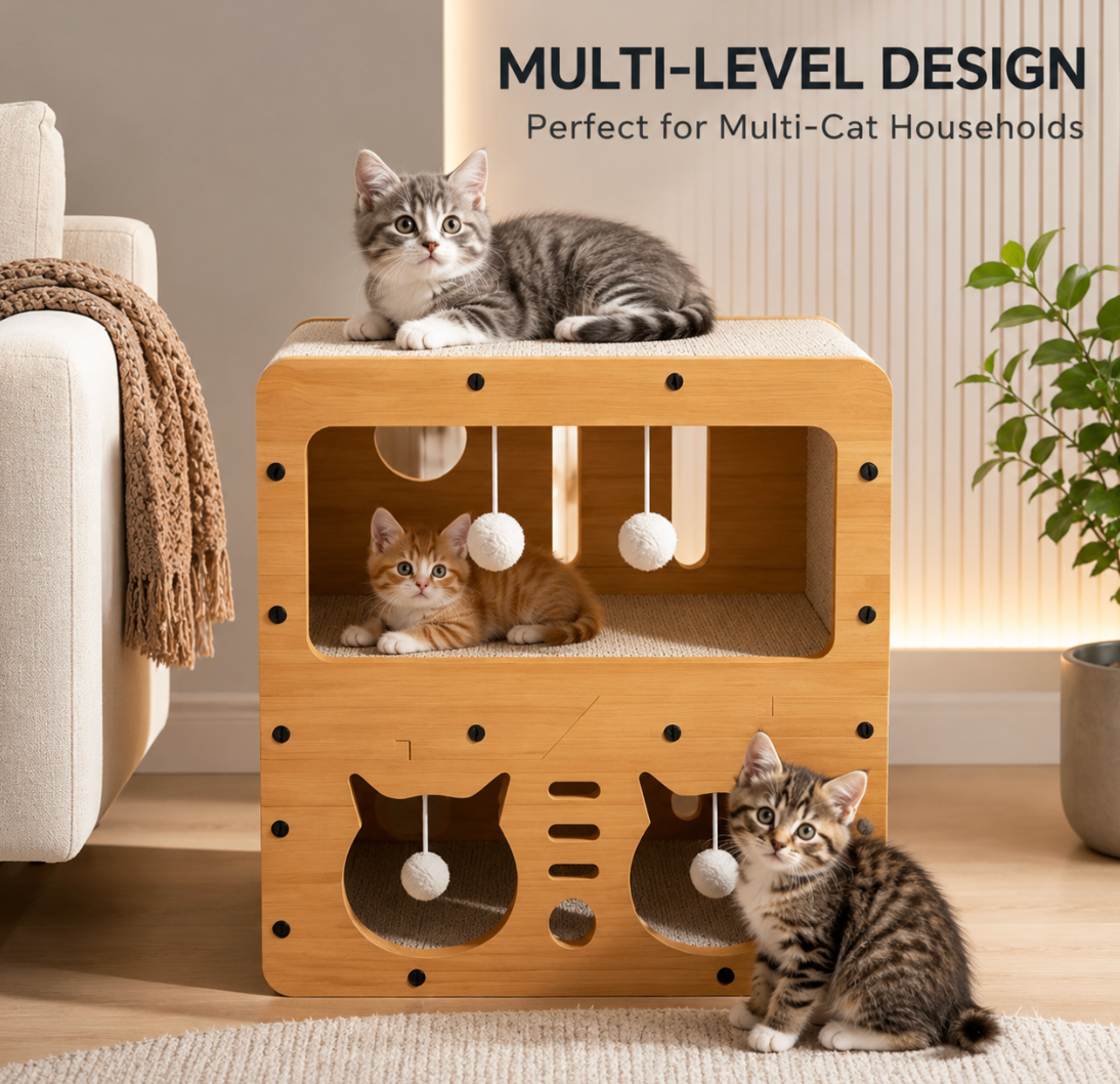 Double-Layer Cat Scratcher Sofa