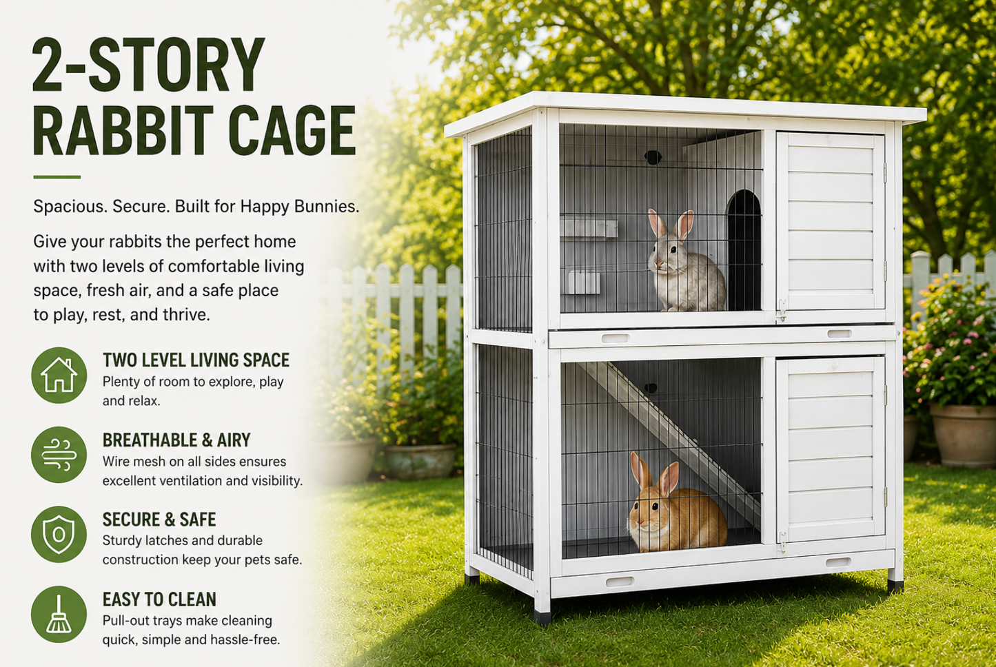 Double-Level Bunny Cage
