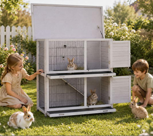 Double-Level Bunny Cage