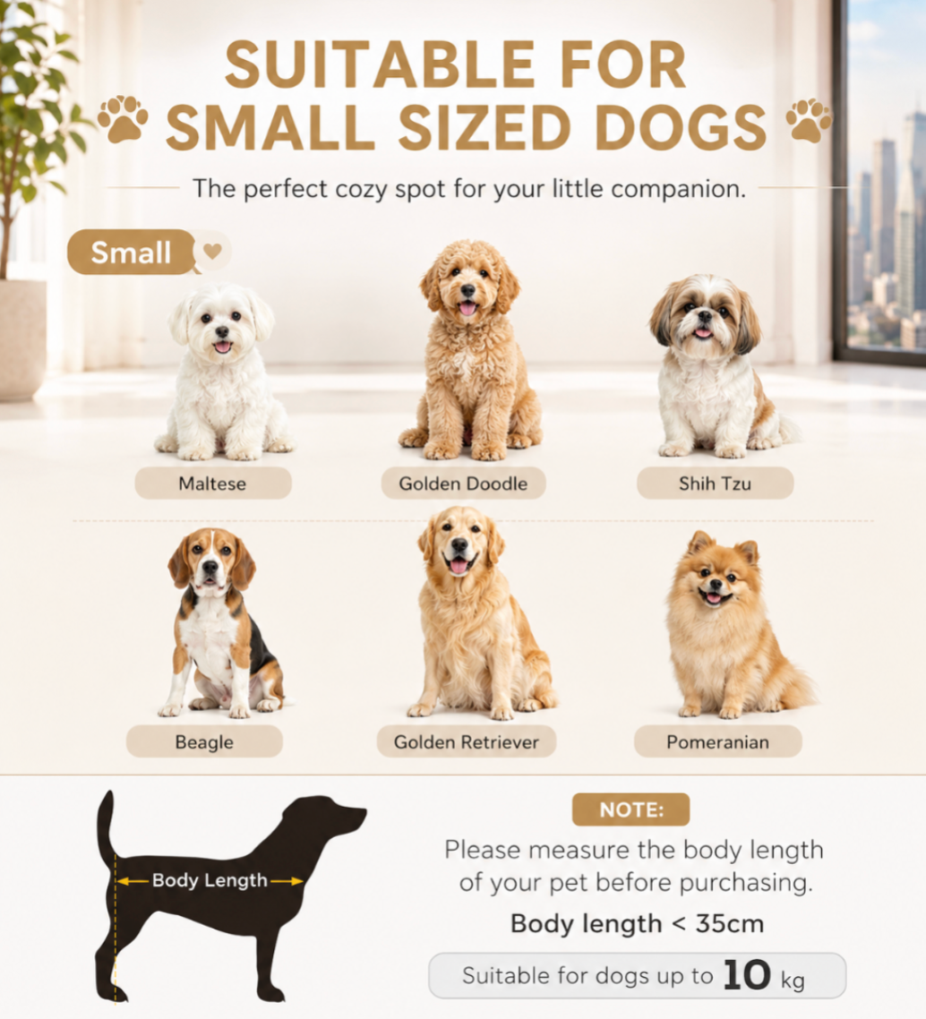 Luxury Small Dog Sofa Bed – Brown