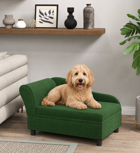 Luxury Small Dog Sofa Bed – Green