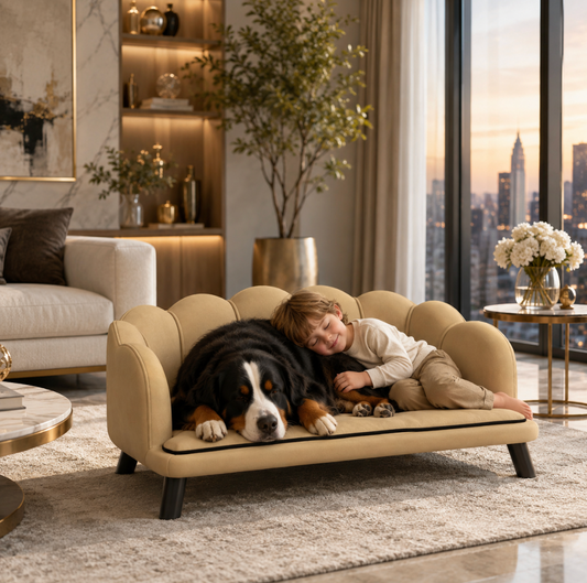 Pearl Accent Pet Sofa Bed– Coffee