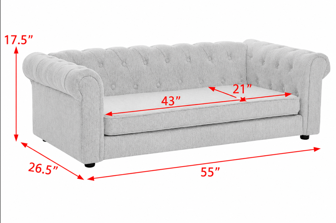 Modern Elevated Dog Bed Sofa