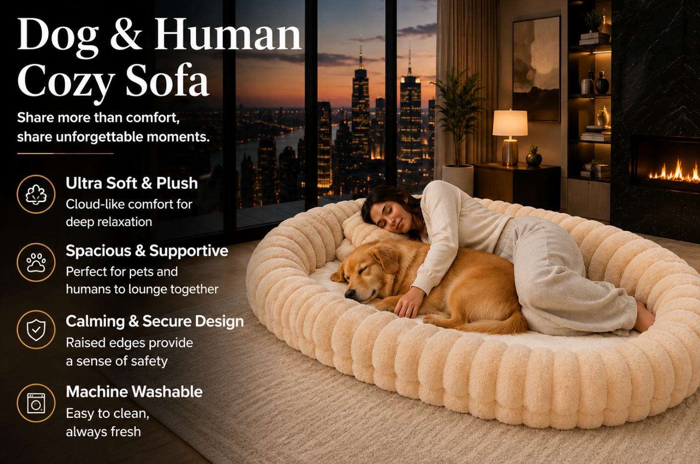 Luxury Human & Pet Sofa Bed
