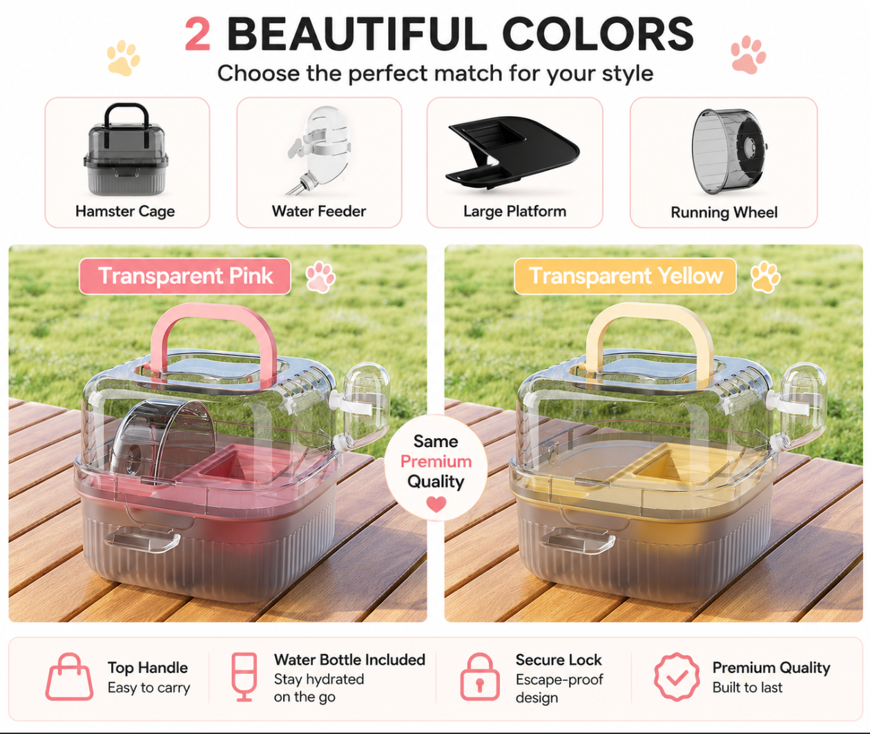 Hamster Travel Cage
