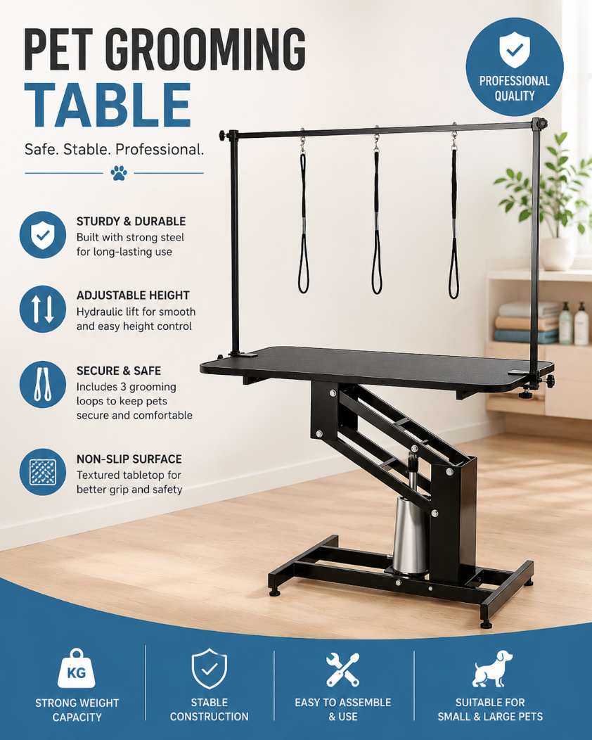 43" Hydraulic Grooming Table