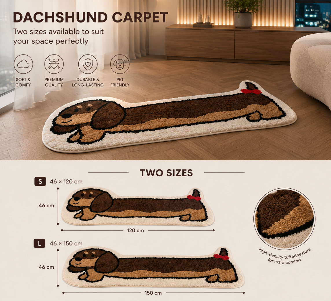 Dachshund Plush Carpet