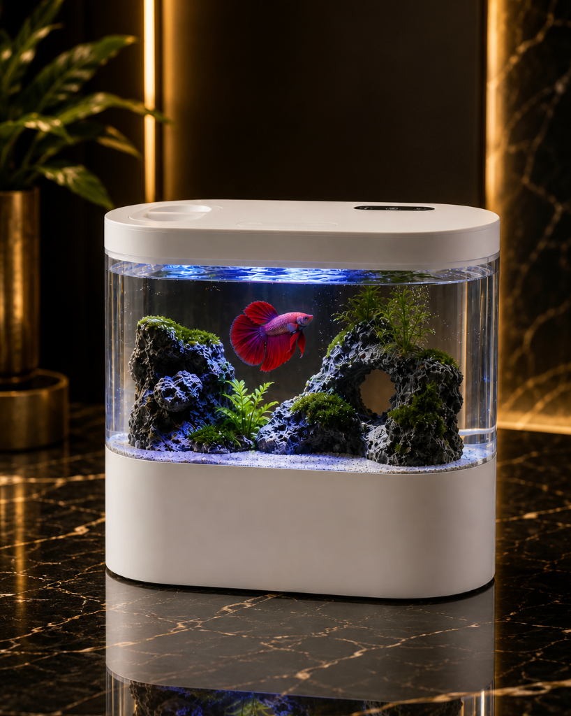 Self-Cleaning Desktop Aquarium