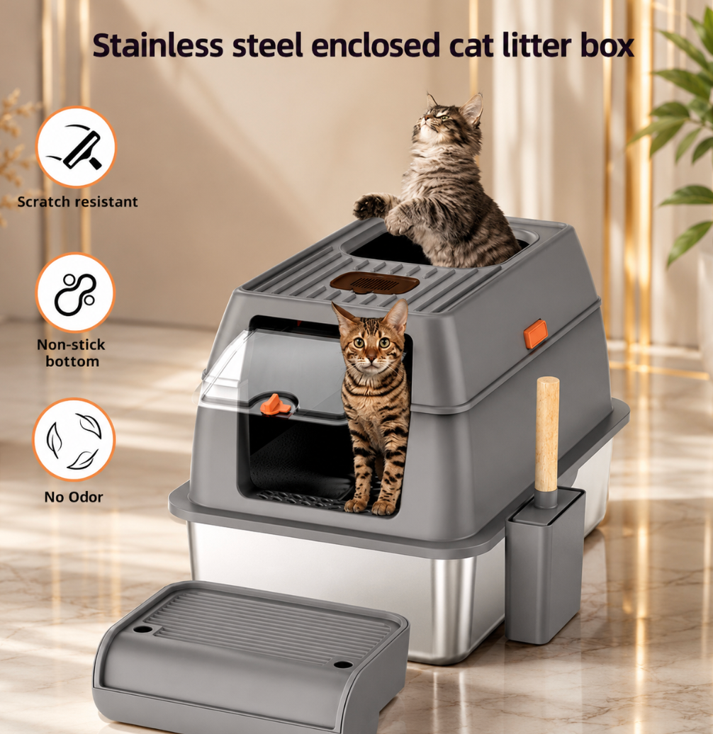 Stainless Steel Litter Box