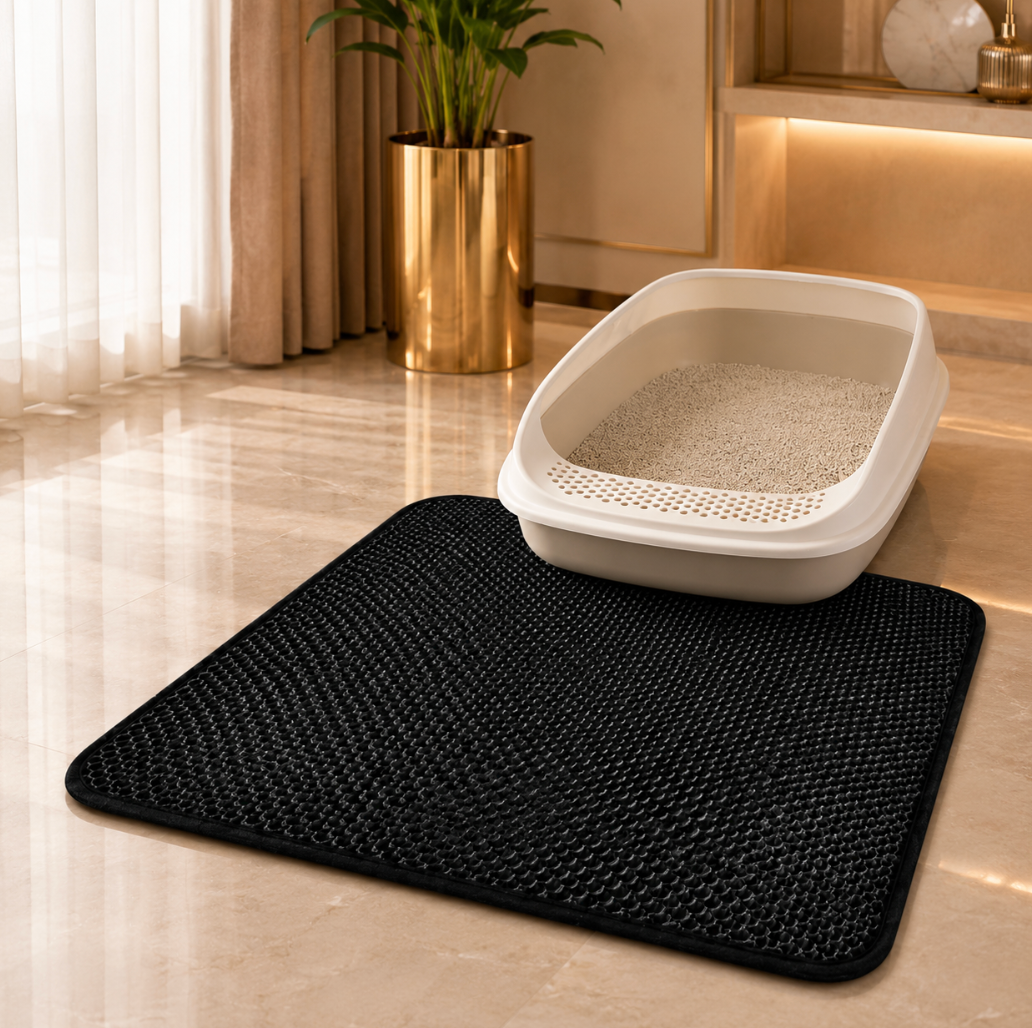 Double-Layer Cat Litter Mat