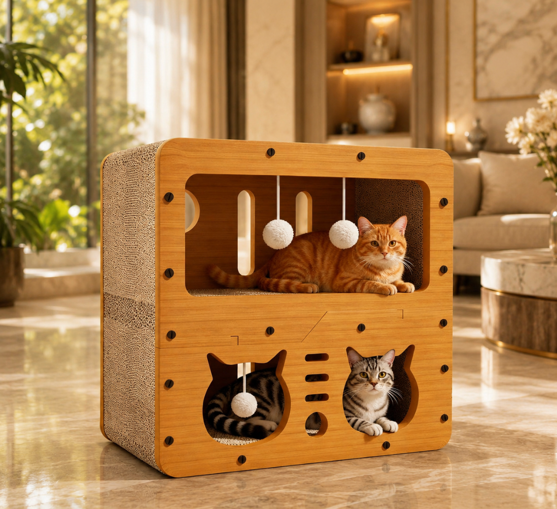 Double-Layer Cat Scratcher Sofa