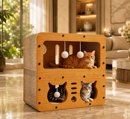 Double-Layer Cat Scratcher Sofa