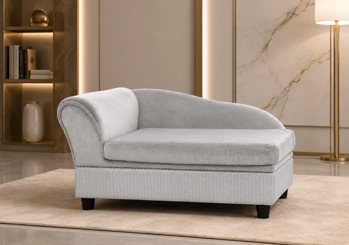Luxury Small Dog Sofa Bed – Gray