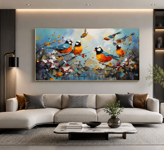 Kawaii Magpie Wall Art