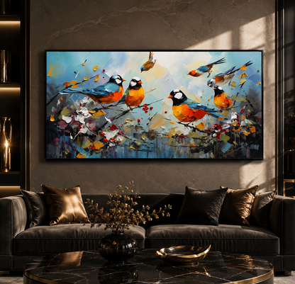 Kawaii Magpie Wall Art