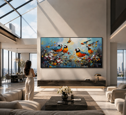 Kawaii Magpie Wall Art