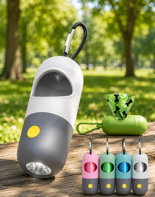 Led Light Pet Waste Bag Dispenser