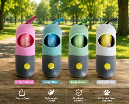 Led Light Pet Waste Bag Dispenser