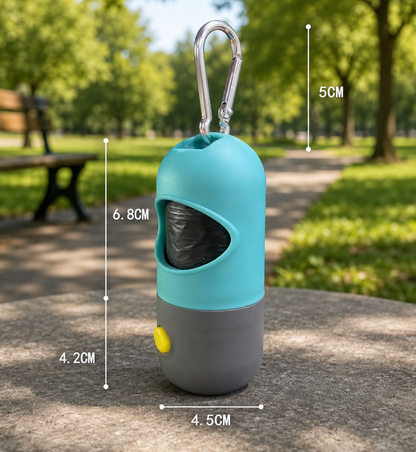 Led Light Pet Waste Bag Dispenser