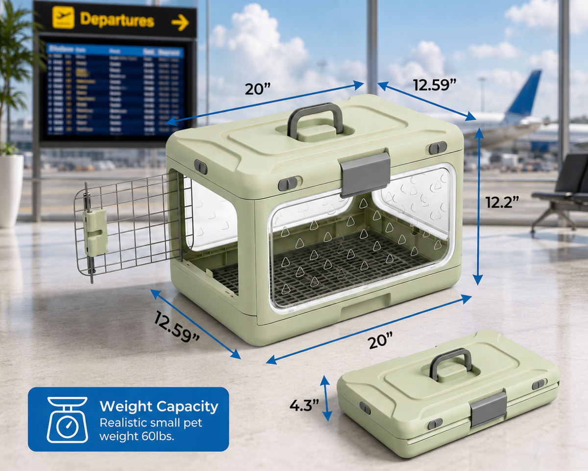 Premium Collapsible Travel Pet Kennel