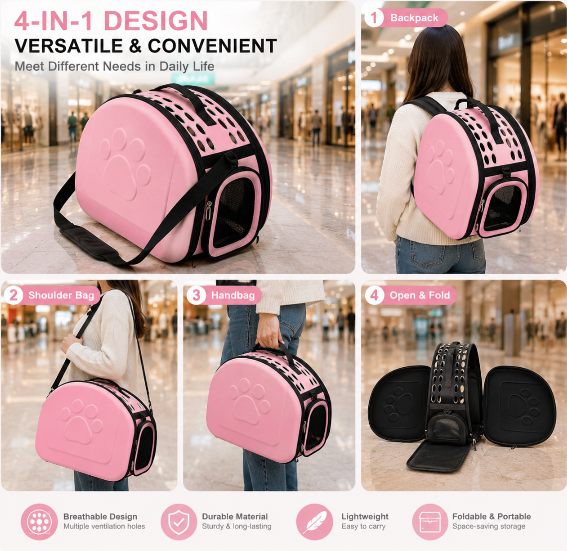 Foldable Portable Pet Bag