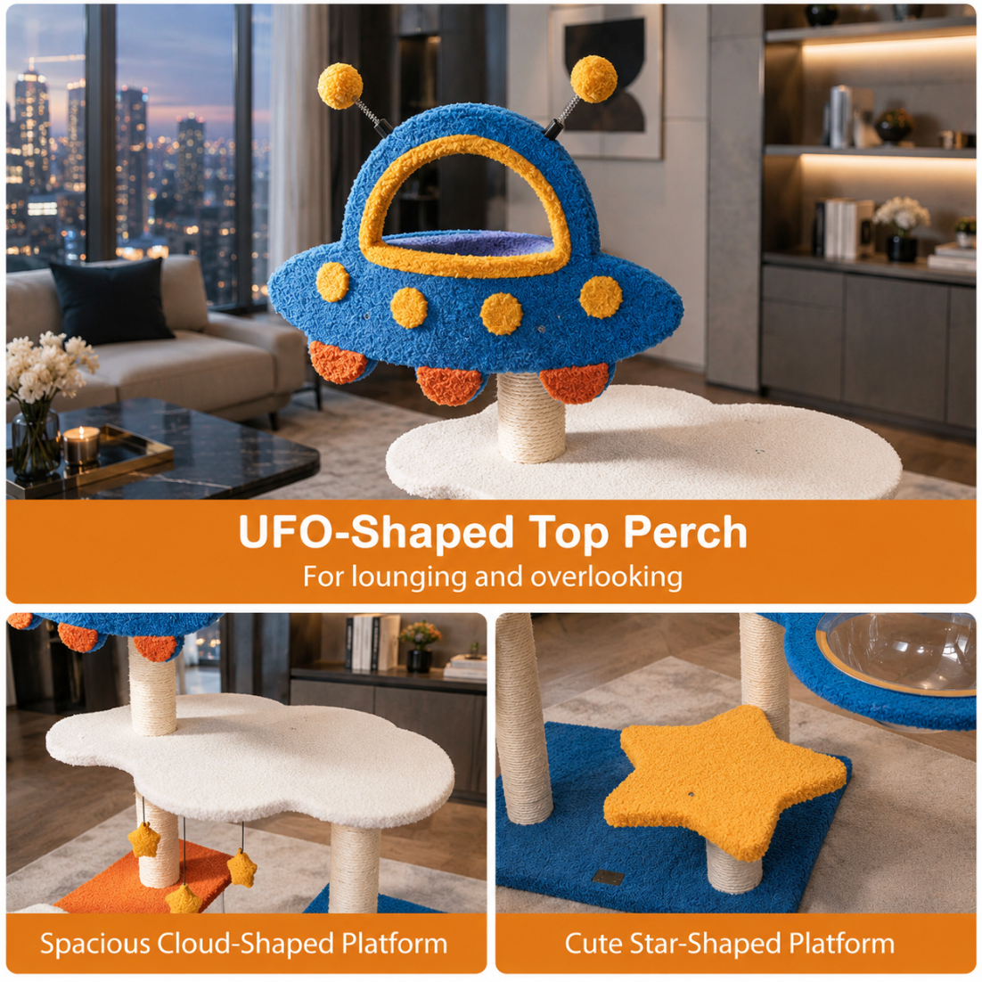 49' Space Cat Tree