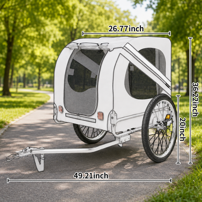Heavy-Duty Dog Bike Trailer