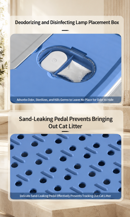 Fully Enclosed Drawer-Type Litter Box
