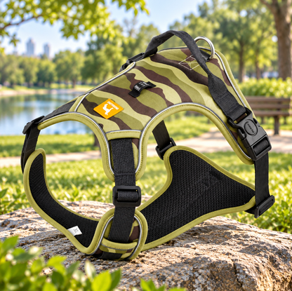 Reflective Dog Chest Harness with Hands-Free Leash