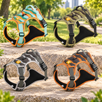 Reflective Dog Chest Harness with Hands-Free Leash