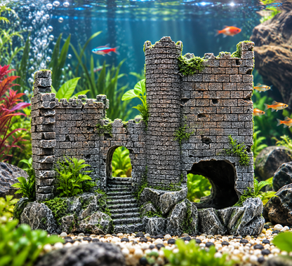 Fish Tank Castle Decoration